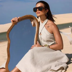 🤍 Saia de Alfaiataria Midi - Ieda ESTRELA