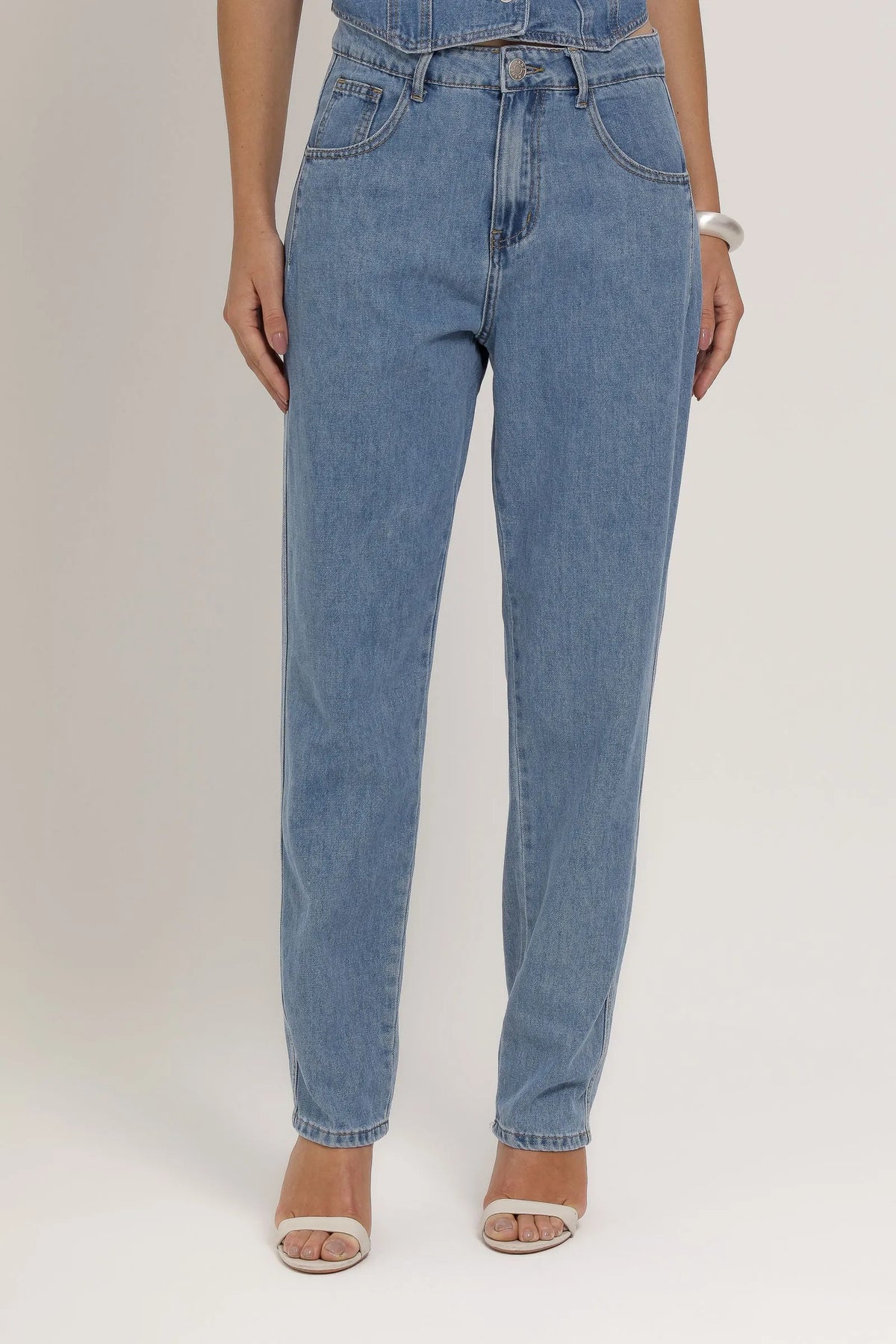 Calça Jeans Reta  - Ieda ESTRELA